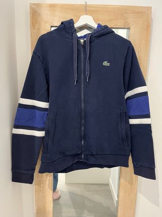 Sudadera Lacoste Azul y Blanca