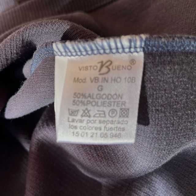 Jersey azul oscuro talla G