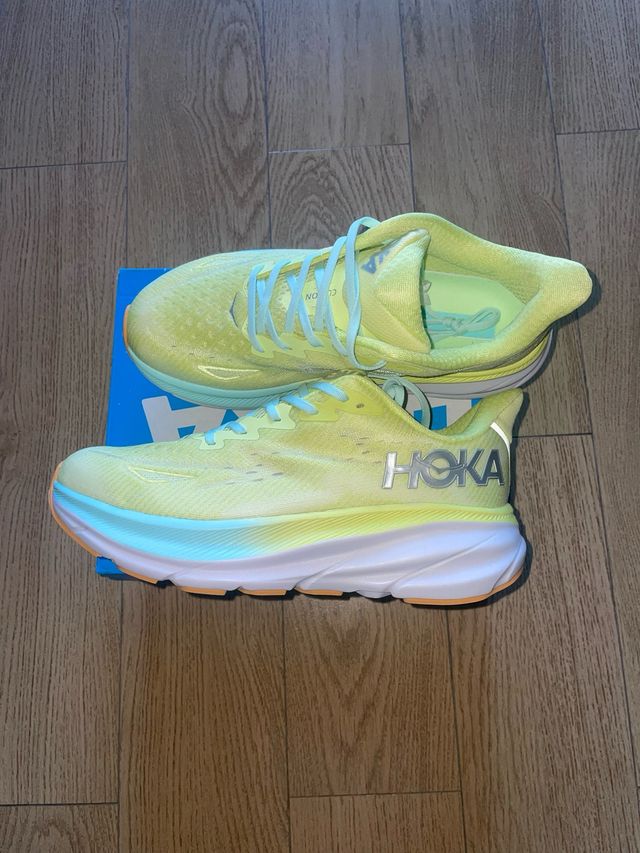 Hoka Clifton 9 Zapatillas Running Amarillo