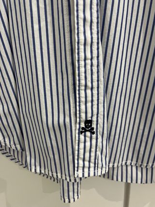 Camisa Scalpers Rayas Azul Talla L