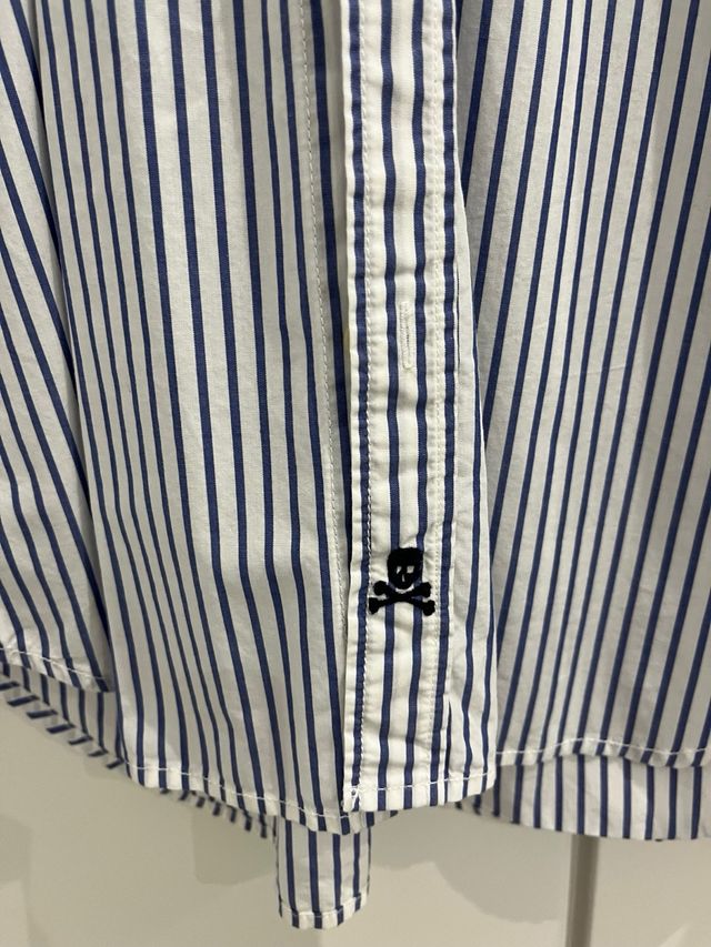 Camisa Scalpers Rayas Azul Talla L