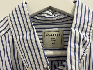 Camisa Scalpers Rayas Azul Talla L