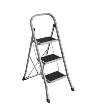 SONGMICS Escalera Tijera Escalera con 3 Peldaños