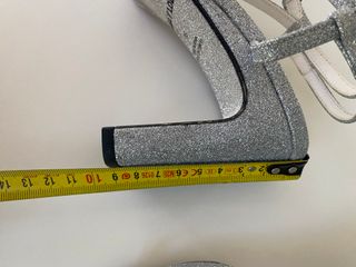 Tacones Bimba y Lola Glitter Plata Talla 36