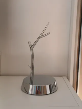 Joyero metálico árbol plata