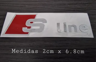 Audi S Line Pegatinas Metal 4 Unidades