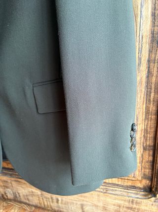 Chaqueta americana verde Zara