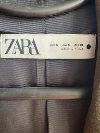 Chaqueta americana verde Zara