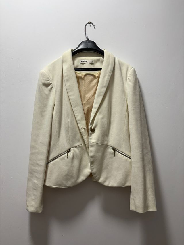 Chaqueta Lefties Beige Mujer