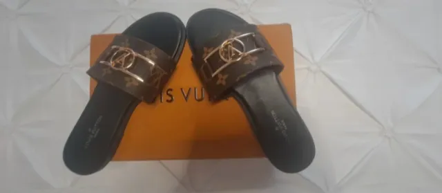 Chanclas Louis Vuitton Monogram Lock It