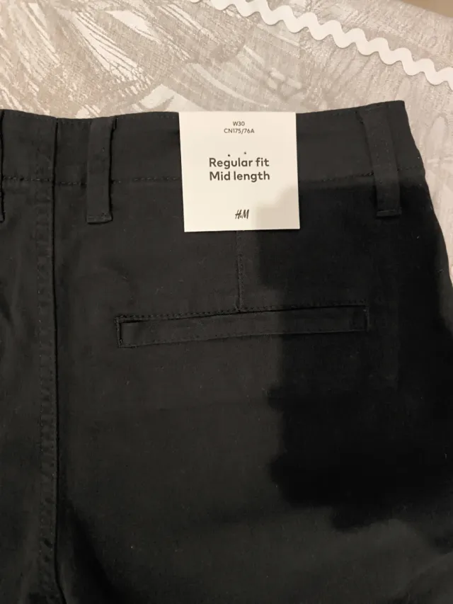 Bermudas H&M Negras Talla [Talla]