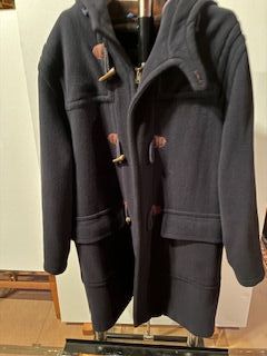 Trenca Lana y Cachemira Azul Marino