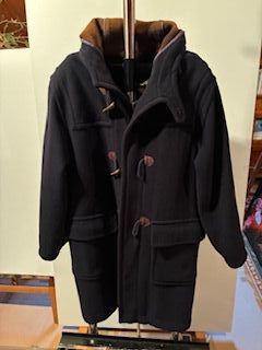 Trenca Lana y Cachemira Azul Marino