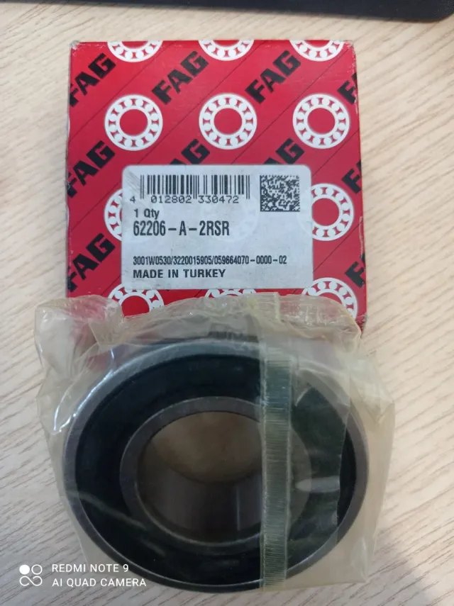 Rodamiento FAG 62206-A-2RSR