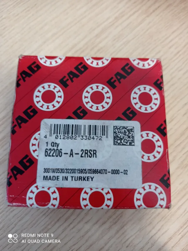 Rodamiento FAG 62206-A-2RSR
