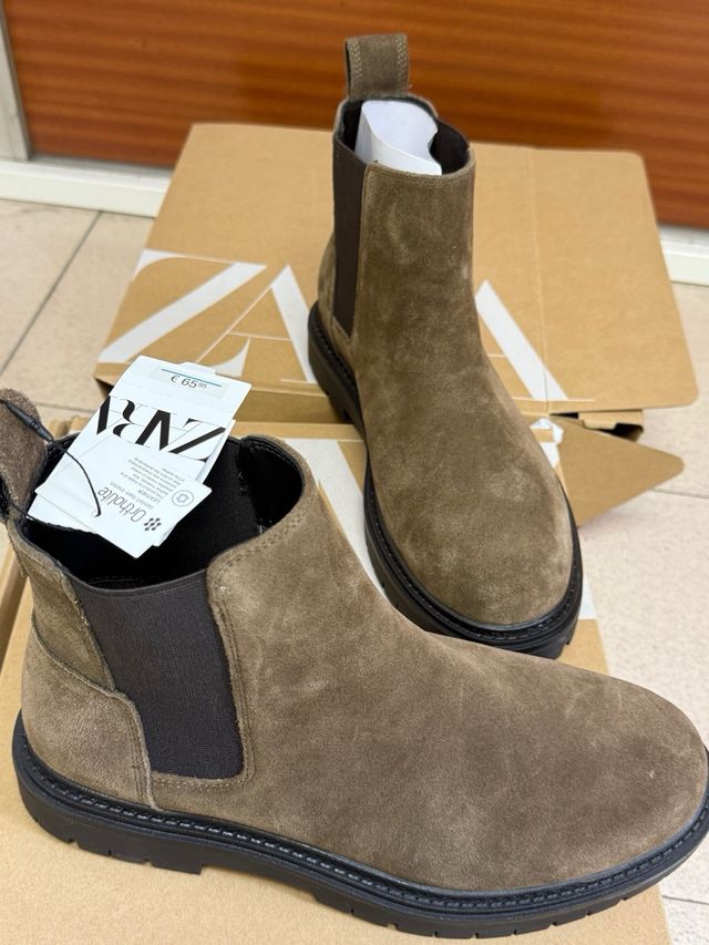 Botas Chelsea Zara Hombre Talla 42 Marrones