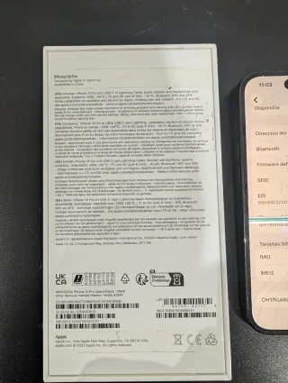 iPhone 14 Pro Space Gray + appl watch 2 (pantalla