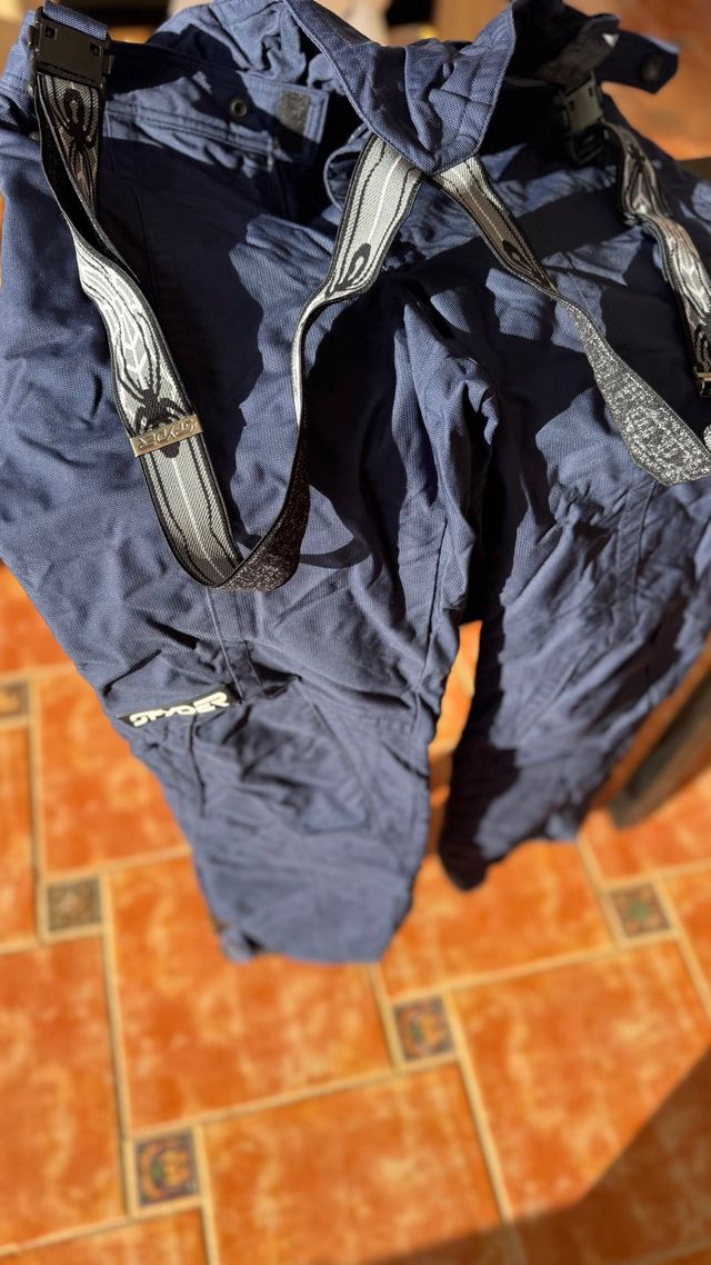 Pantalón Spyder Sky Navy, guanti e berretti