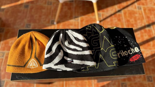 Pantalón Spyder Sky Navy, guanti e berretti