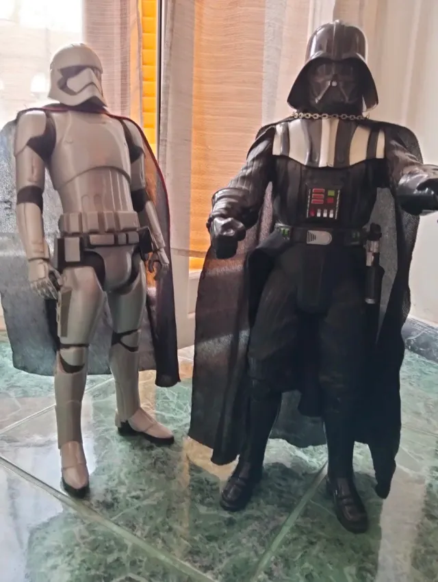 Personaggi Star Wars Darth Vader e Stormtrooper