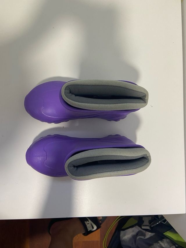 Botas de agua/nieve moradas T. 32/33