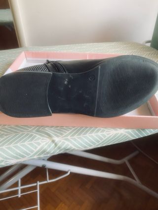 Stivaletti neri con strass donna