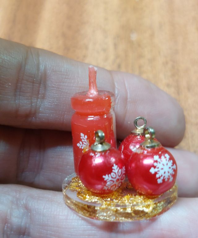 Centro de velas 1:6 para Barbie hecho a mano