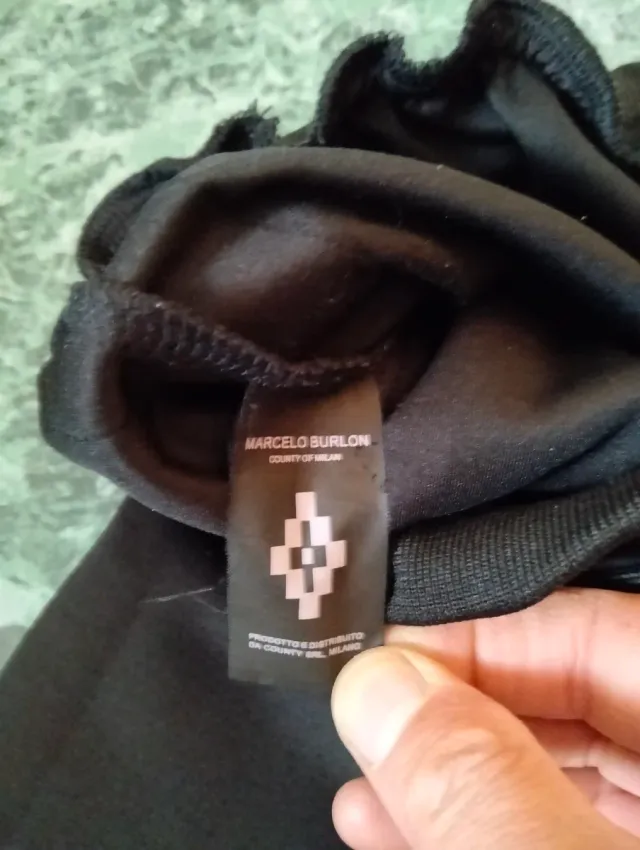 Pantaloni tuta Kappa Marcelo Burlon neri