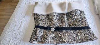 Conjunto falda y corpiño fiesta