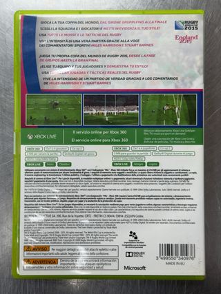 Rugby World Cup 2015, Xbox 360