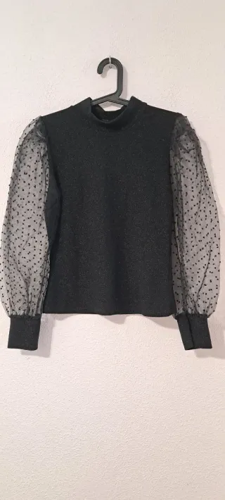 Blusa elegante New Collection negra