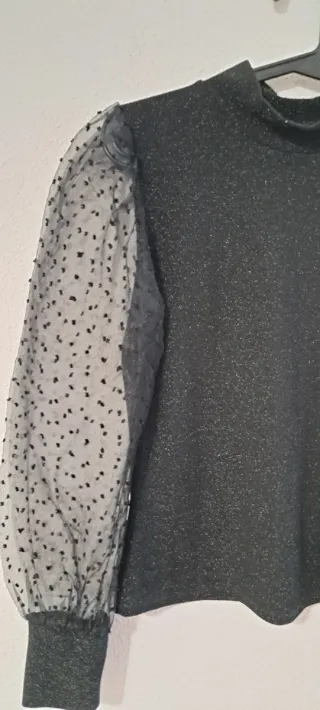 Blusa elegante New Collection negra