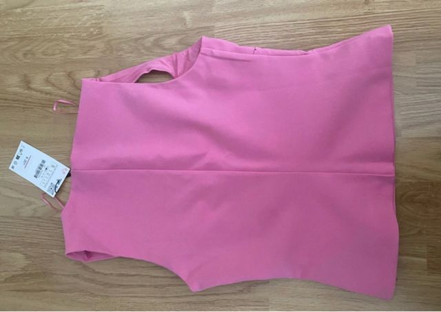 Top Zara Rosa Talla S