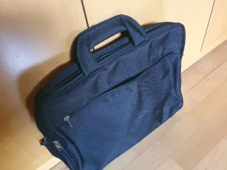 Maletín Lona Negro para Portátil y Oficina