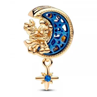 Charm Pandora Luna Mickey & Minnie con Estrella