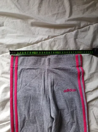 Mallas Adidas niña gris y rosa  Talla 13/14 años