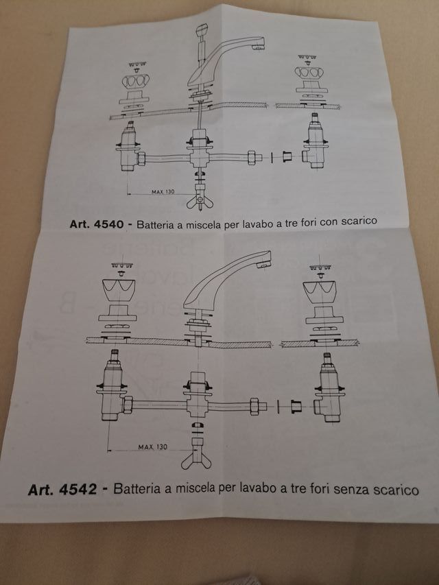 Rubinetto per lavabo