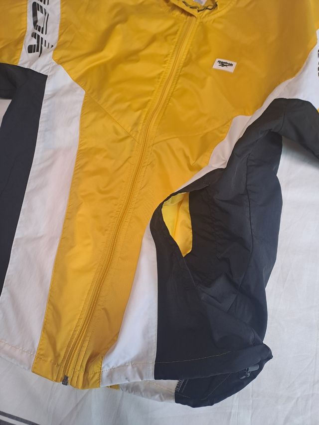 Chaqueta Reebok Deportiva Amarilla/Blanca/Negra