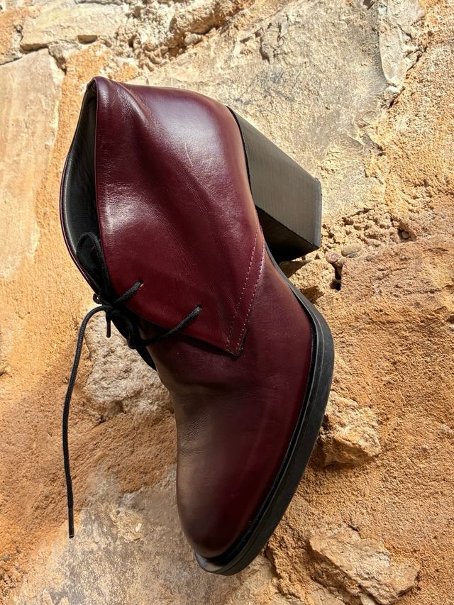 Botines Lili Mill Talla 40 Burdeos