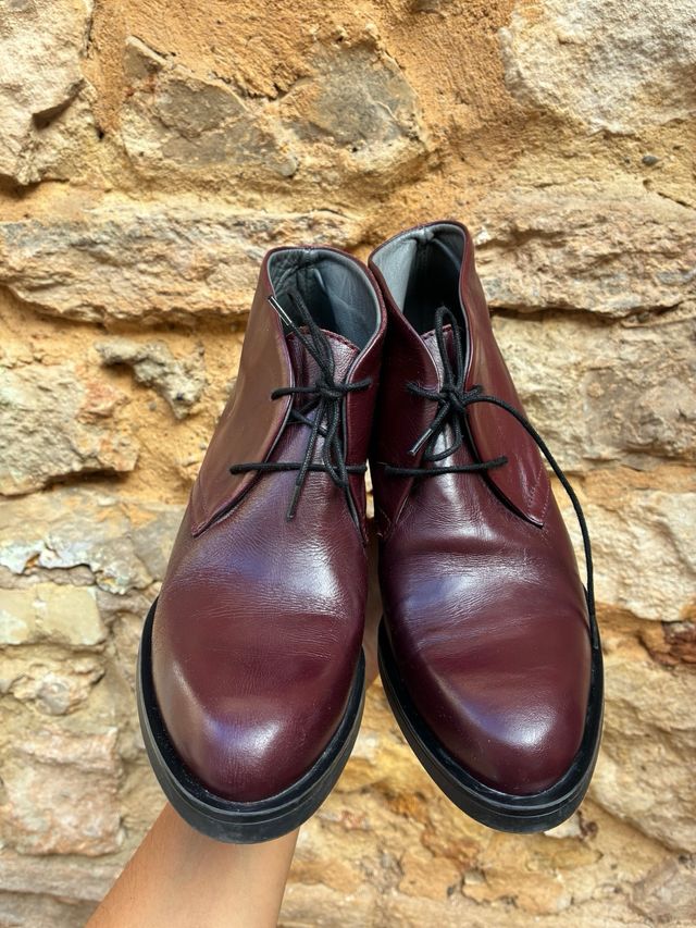 Botines Lili Mill Talla 40 Burdeos