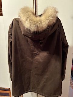 Chaquetón Zara Mujer Verde con Capucha