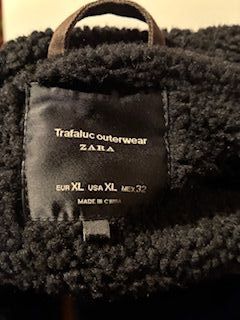 Chaquetón Zara Mujer Verde con Capucha