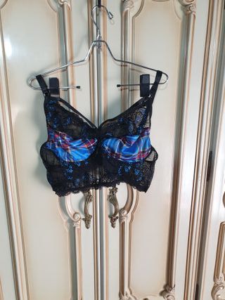 Disfraz Colegiala Azul talla grande