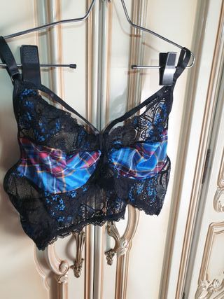 Disfraz Colegiala Azul talla grande