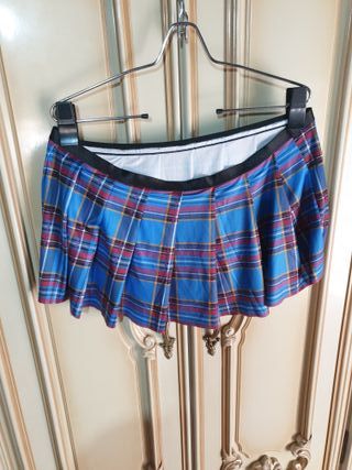 Disfraz Colegiala Azul talla grande