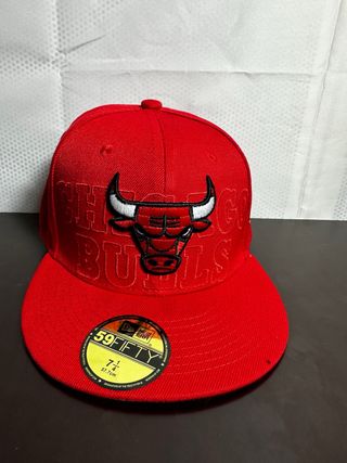 Gorra New Era Chicago Bulls Roja Talla 7 1/4