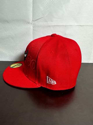 Gorra New Era Chicago Bulls Roja Talla 7 1/4