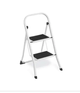 SONGMICS GSL12WT Escalera Plegable con 2 Peldaños 