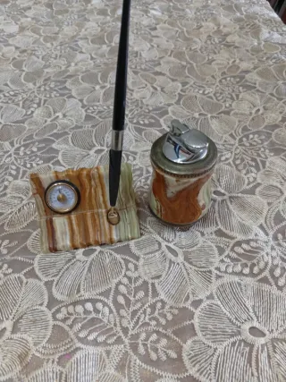 Set scrivania onice vintage