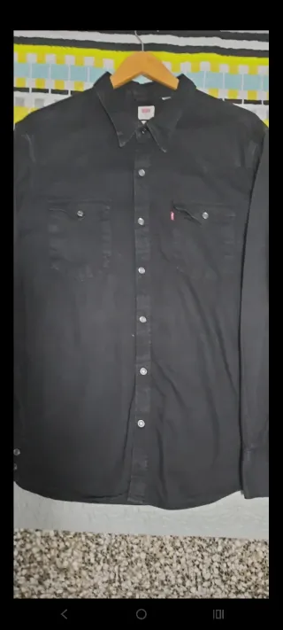 Camisa Levi's Barstow Negra Talla XL